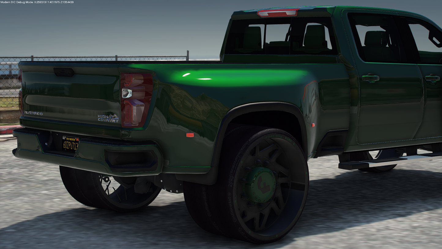 2020 Chevy Silverado 3500 Dually High Country on 30" Forgis