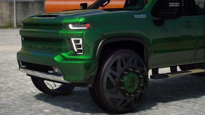 2020 Chevy Silverado 3500 Dually High Country on 30" Forgis