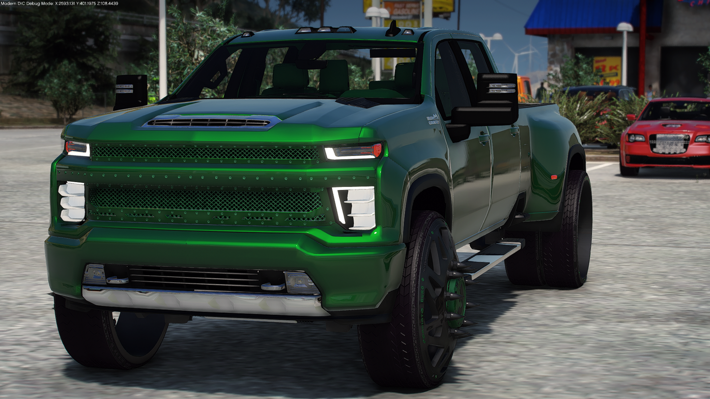 2020 Chevy Silverado 3500 Dually High Country on 30" Forgis