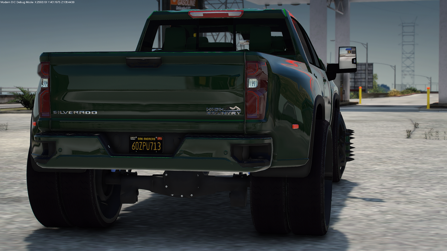 2020 Chevy Silverado 3500 Dually High Country on 30" Forgis