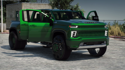 2020 Chevy Silverado 3500 Dually High Country on 30" Forgis