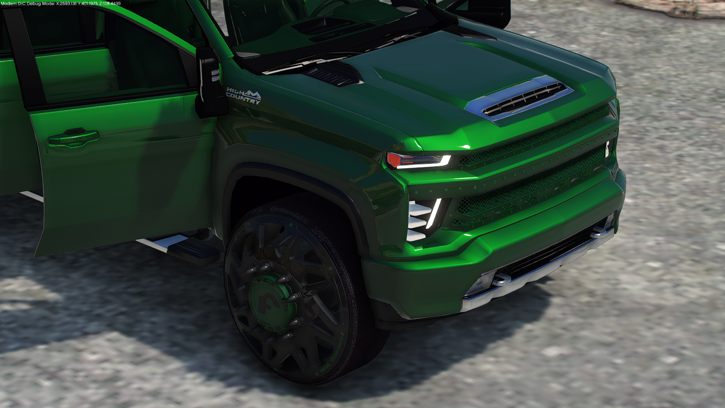 2020 Chevy Silverado 3500 Dually High Country on 30" Forgis